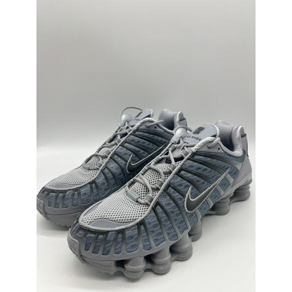 Nike Shox TL Men's Size 10 Wolf Grey Iron Grey Running Shoes AV3595-015 - Picture 9 of 16